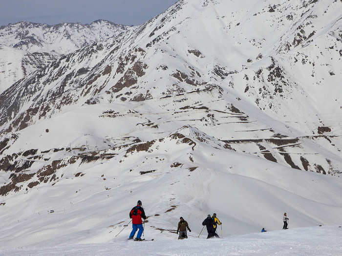 Shemshak Ski Resort is less than an hour from Tehran. Wealthy Tehranis love to escape here on the weekends.