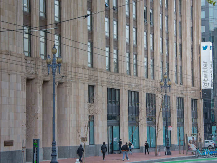 This building stood vacant for 50 years before Twitter moved its headquarters here.