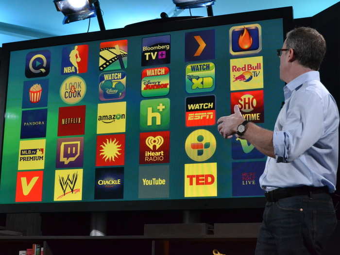 The Fire TV offers a bunch of channels including Neflix, Hulu, YouTube, Bloomberg TV and Showtime among others. There