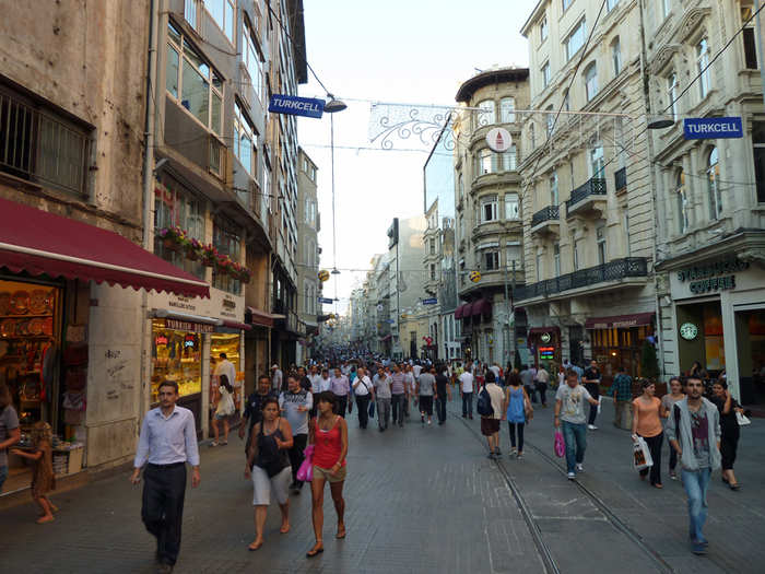 Istiklal Caddesi is Istanbul