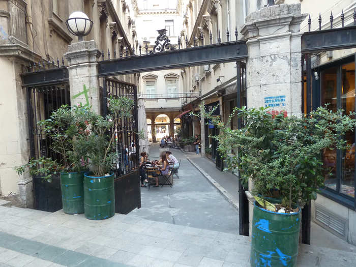 Tünel Pasaji is a quiet arcade-style passageway at the end of Istiklal Caddesi that