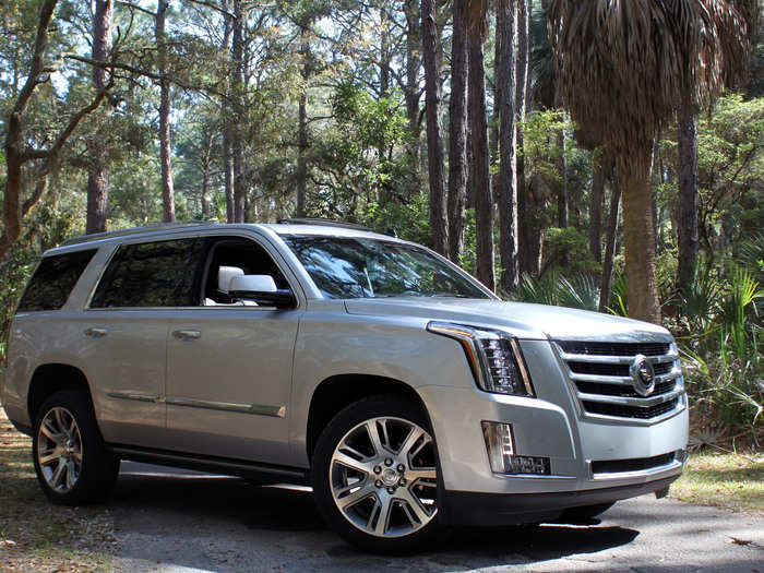 When it is working hard, the engine can send the Escalade from 0 to 60 mph in under six seconds — impressive for a 6,000-pound car.