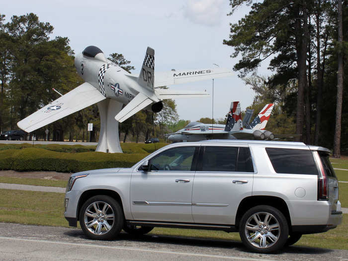 The downside of that silence is you feel disconnected from the road. Driving the Escalade is pleasant, but it