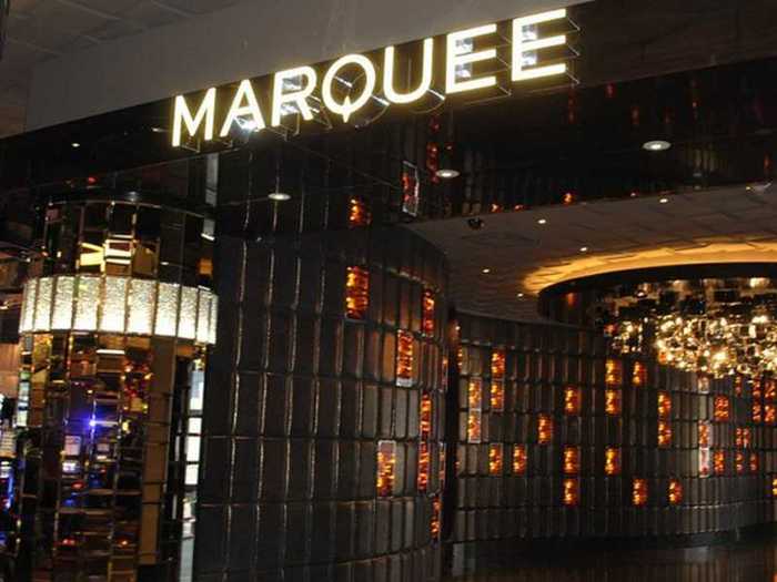 The Marquee night club offers 62,000 square feet of space to party.  It