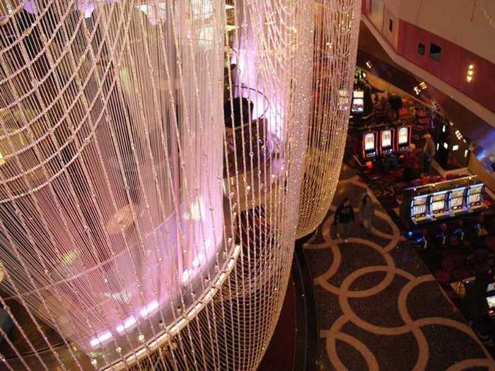 The top floor of The Chandelier is a lounge.