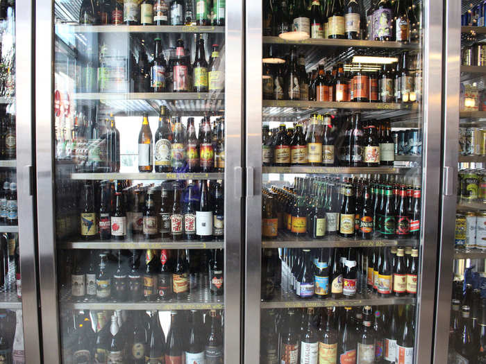 The beer fridge contains anywhere between 200 and 300 varieties of beer at any given time. Cannibal servers will expertly pair beers spanning the globe with your specific tastes.