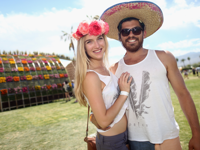 But no music festival would be complete without a floral crown. Whether real flowers...