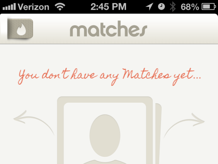 Sadly, no one wanted to be our match. We must be unattractive.