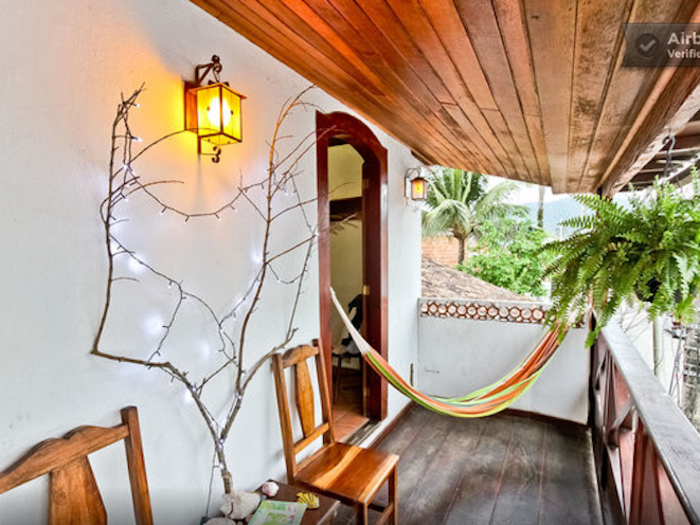 Stay off the beaten path at this oceanside home in Paraty.