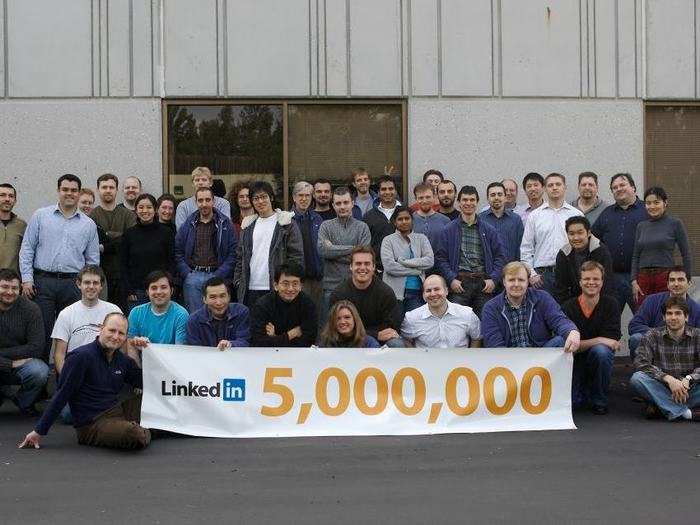 In March 2006, LinkedIn hit 5 million members.