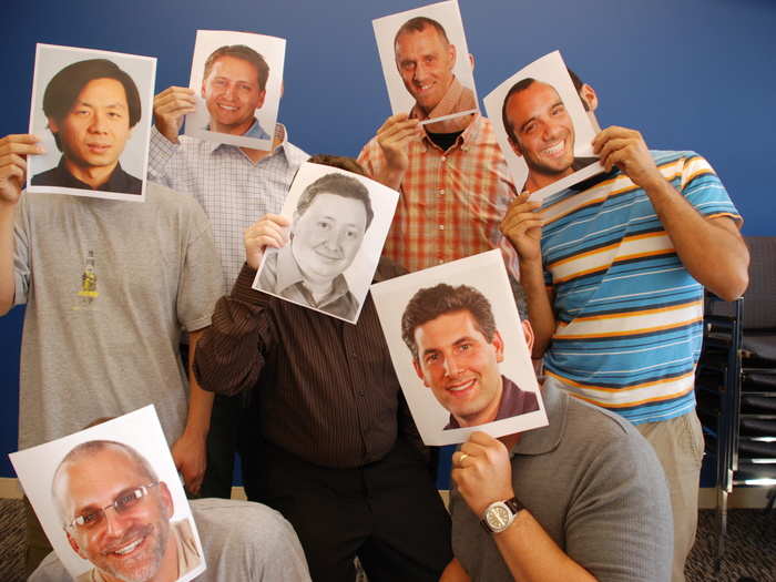 Paper cutouts for everyone! Well, not really. We think this had something to do with the 2007 launch of profile photos on LinkedIn. In early years, LinkedIn eschewed photos, on the theory that that kept things more professional.