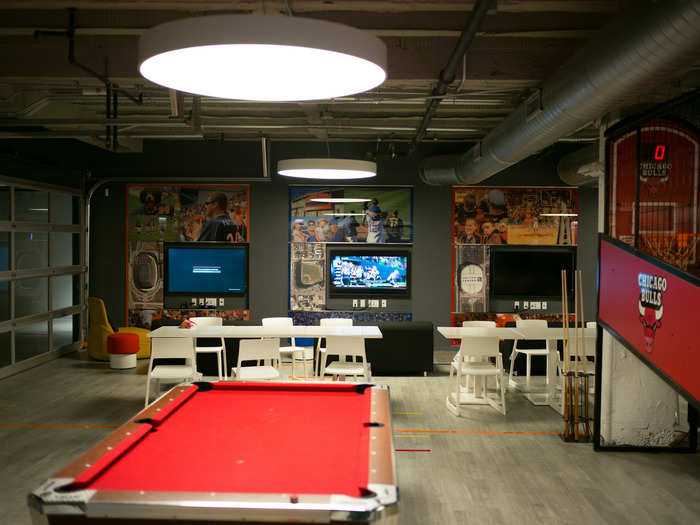 And a game room, so employees can shoot some pool.