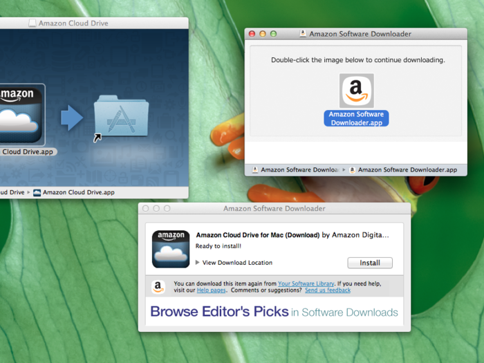 First, I had to install Cloud Drive on my Mac by downloading the app.