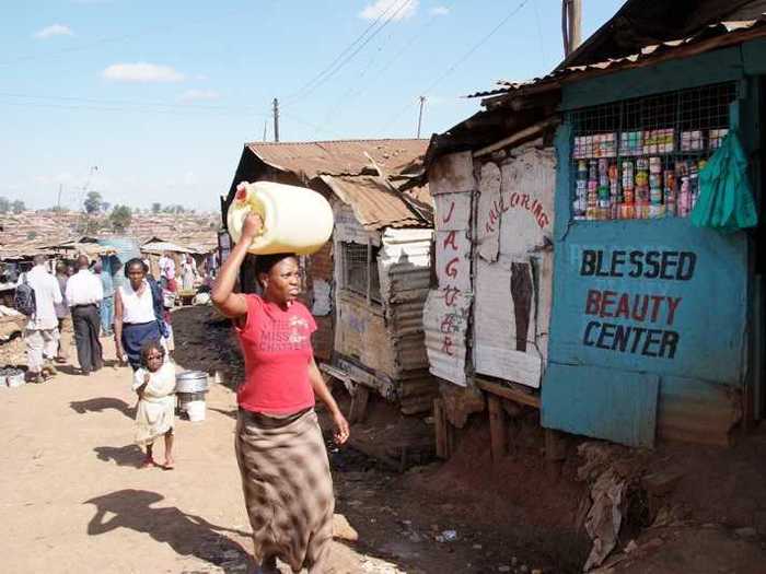 Streets in Kibera offers all the facilities of any busy street.