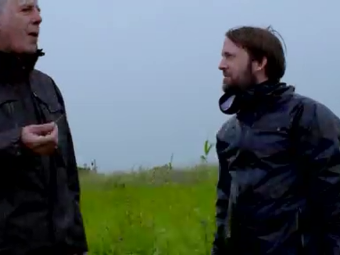 Redzepi takes Bourdain to forage for fresh ingredients along the coast.