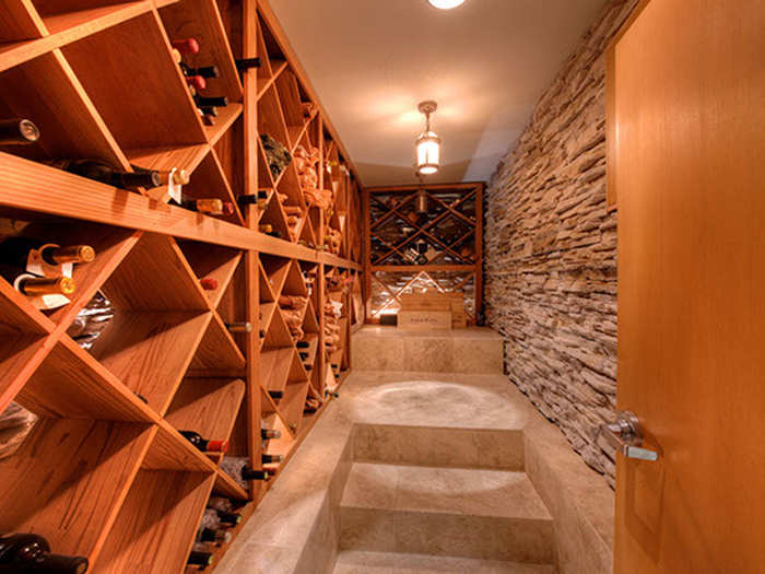 But this custom wine cellar is a great perk for collectors.