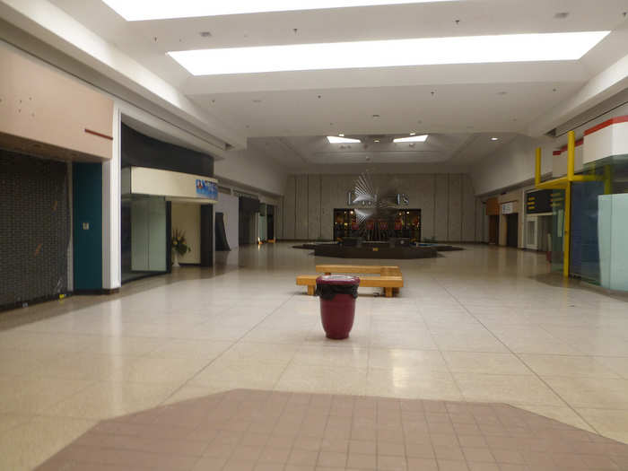 The hallways are dark and deserted.