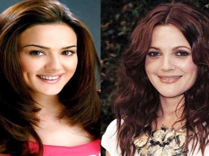 Preity Zinta and Drew Barrymore