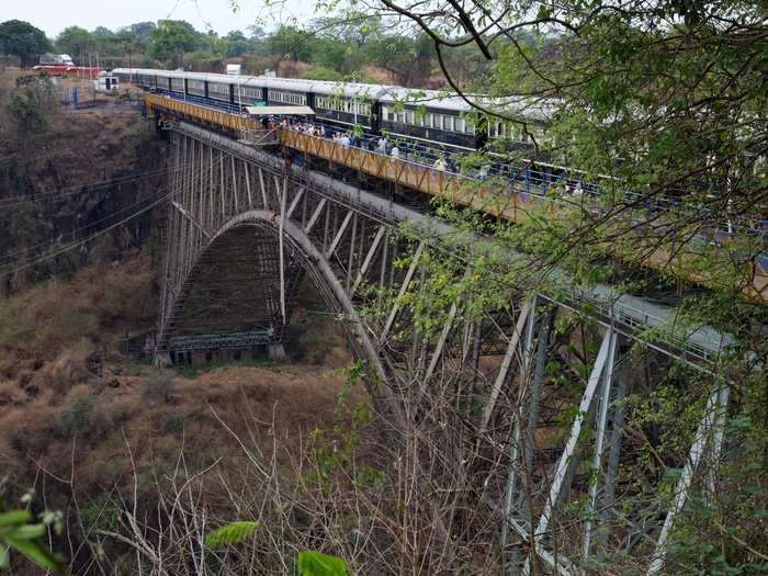 Billed as "the most luxurious train in the world," The Pride of Africa costs between $5,000-$10,000 per person. It travels from Cape Town, South Africa to Dar Es Salaam, Tanzania. Here, it makes a stop at Victoria Falls.