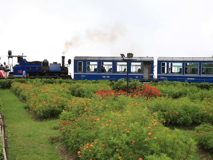 The Darjeeling-Himalayan Railway is known as the "Toy Train" and travels from New Jalpaiguri at an elevation of 328 feet to Darjeeling at 7,218 feet.