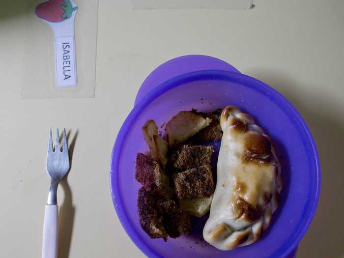 BUENOS AIRES, ARGENTINA: An empanada of milanesa meat and potatoes.