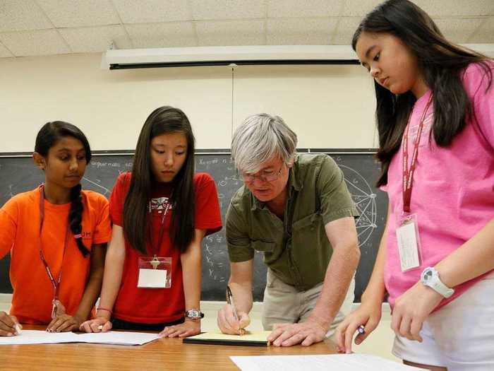 Teens learn high level math skills at Honors Summer Math Camp.