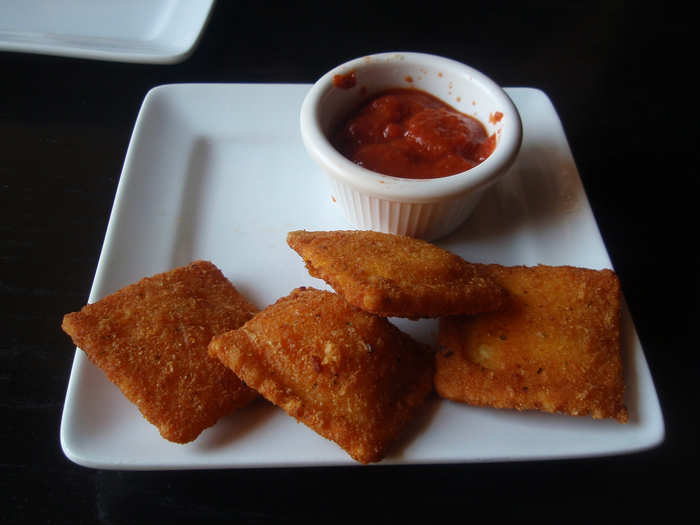 MISSOURI: Toasted or fried ravioli was first made popular in St. Louis,. Served with marinara sauce and covered in Parmesan cheese, these little fried pieces of heaven can be found at most restaurants across the state.