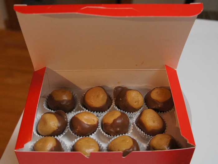 OHIO: Everyone in Ohio loves Buckeye candy, tasty peanut butter confections dipped in chocolate. Most people make their own at home (and consume immediately), but they can also be found in most local candy stores