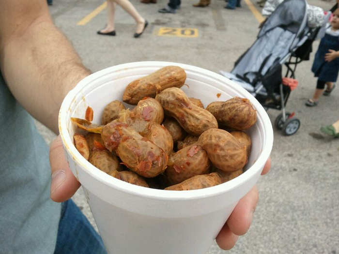 SOUTH CAROLINA: Boiled peanuts have been the official state snack of South Carolina since 2006. Raw or green peanuts (with their shells on) are boiled in a large pot of very heavily salted water and boiled. The result is a soft, salty peanut that’s easy to open or eat whole.