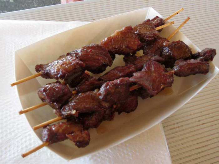 SOUTH DAKOTA: Chislic, or bites of grilled meat served with garlic salt and saltine crackers, is a hearty snack. Popular at bars and the State Fair, Chislic is rarely seen outside the state.
