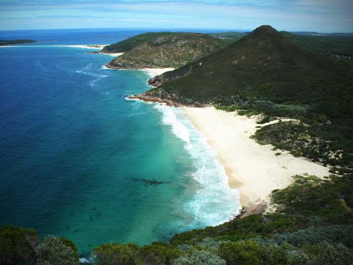 6. Zenith Beach north of Sydney, Australia, is best surfed with a northeastern swell.