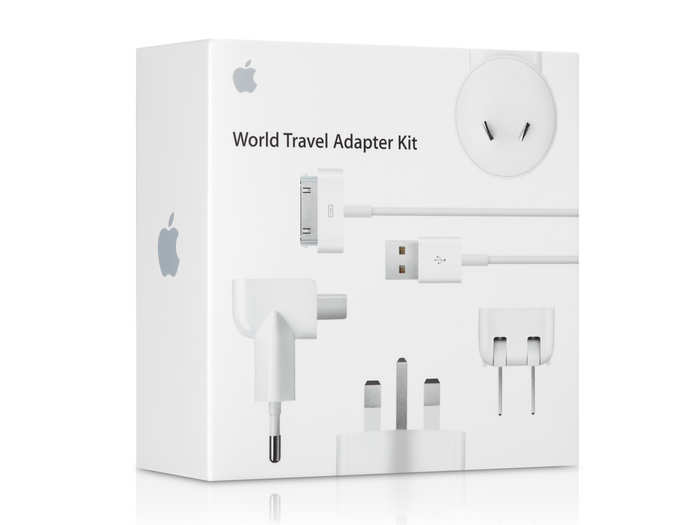 Encourage him to see the world with a travel adapter.