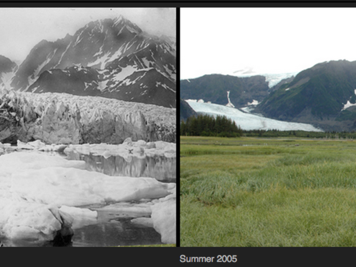 In the 88 years between these two photos of Alaska