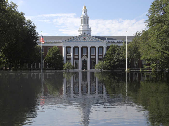 A real-life scene of Harvard