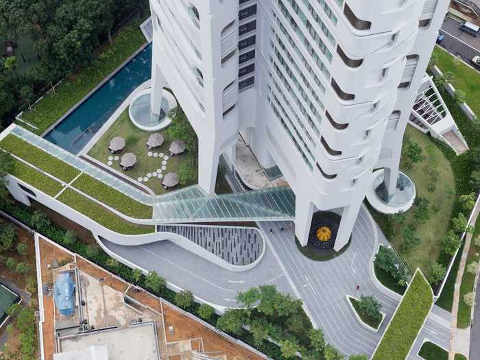 #8 ARDMORE RESIDENCE — This Singapore residential building uses energy- and water-efficient systems.