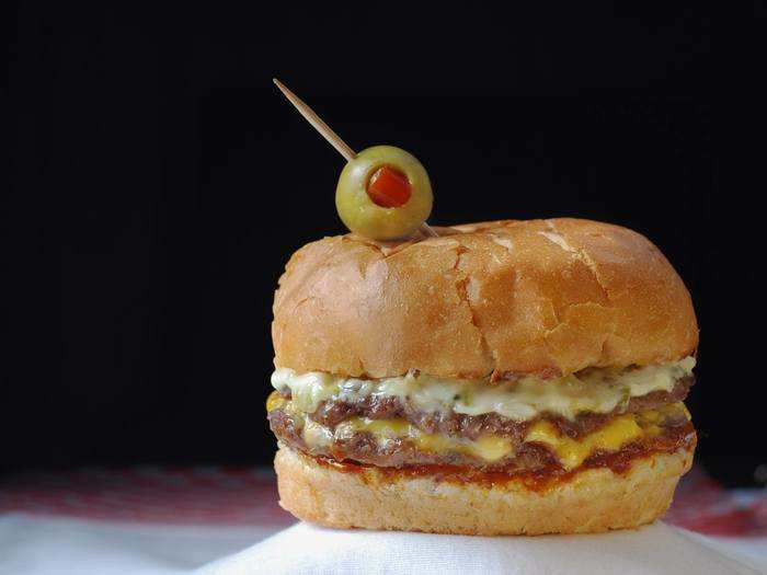 OHIO: Swensons Drive-In in Akron, Ohio, has been around for 80 years and has been making local Best Burger lists for over a decade. The signature burger is the "Galley Boy," a double cheeseburger with two special sauces and an olive for garnish.