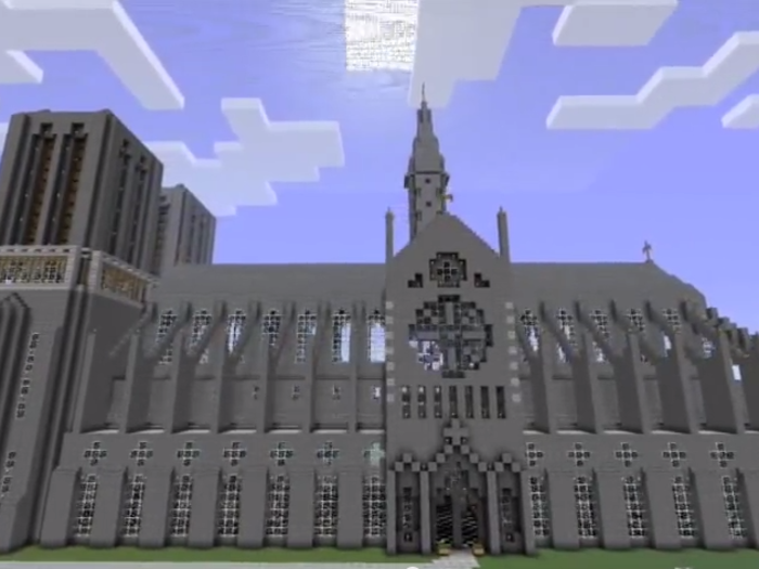 It took this player two weeks to build the beautiful Notre Dame Cathedral. He says that he didn