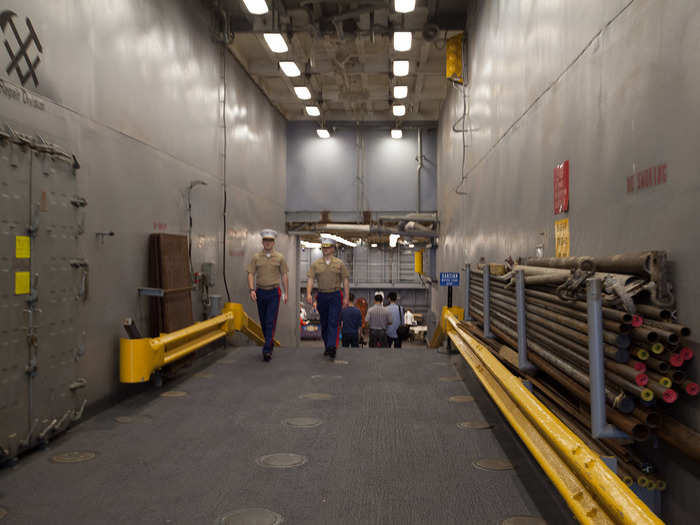 We headed below deck to see what the ship has stored in its hull.