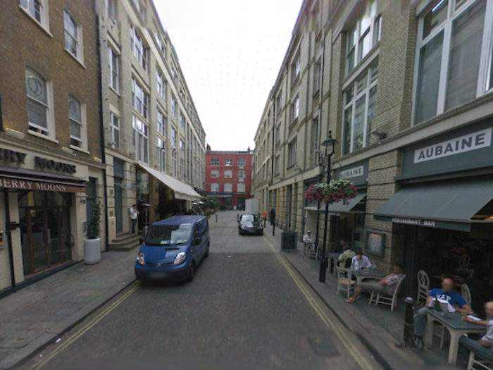 It was filmed on this street in London