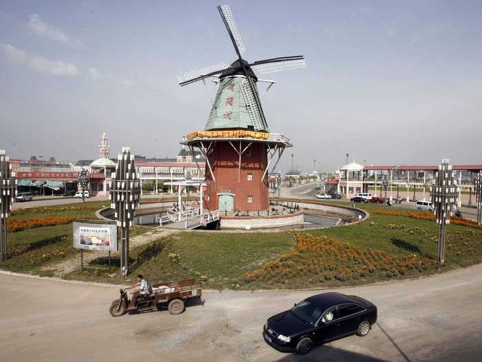 HOLLAND: And Holland village with its own windmill.