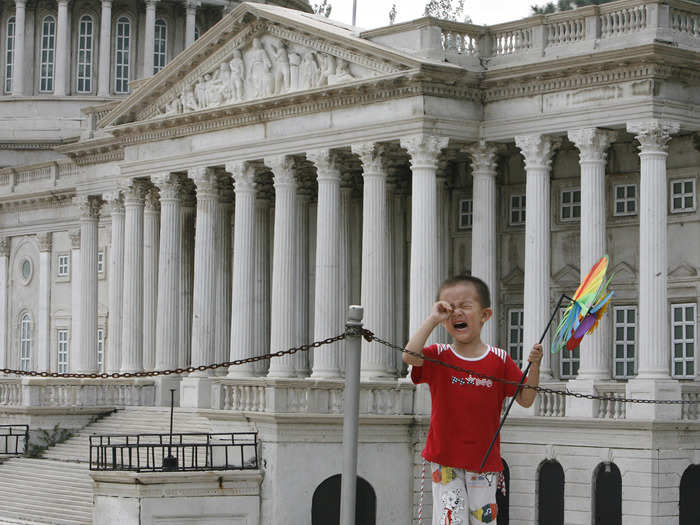 US CAPITOL: Full-scale replicas of the U.S. Capitol building have been constructed in the cities of Wuxi and Fuyang.