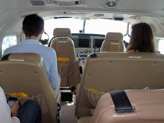 Our plane, an amphibious Cessna Caravan, was pretty compact inside.