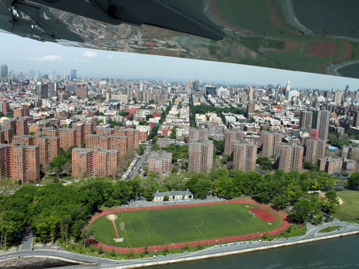 East River Park looked lush in early June.