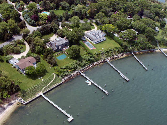 Most of the mansions along the shore had private docks.