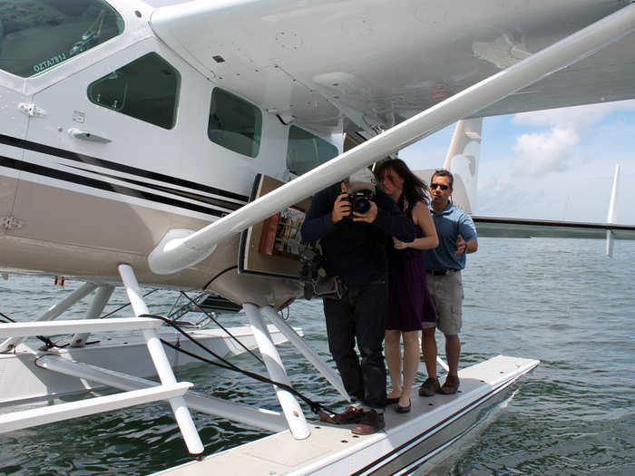 Disembarking was a little tricky. We exited onto one of the seaplane