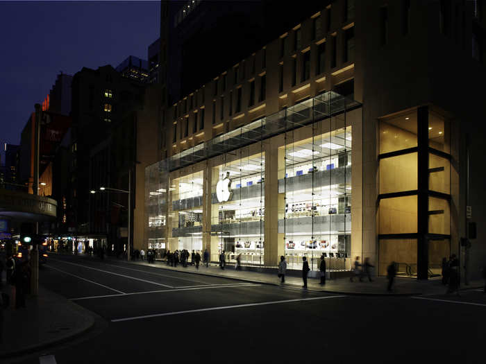 Apple opened its first store in the southern hemisphere in 2008, a three-story shop located in the middle of Sydney