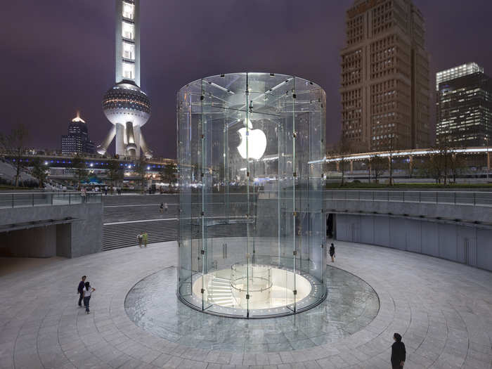 The Apple store in Shanghai