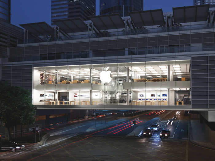 Apple opened a location in Hong Kong