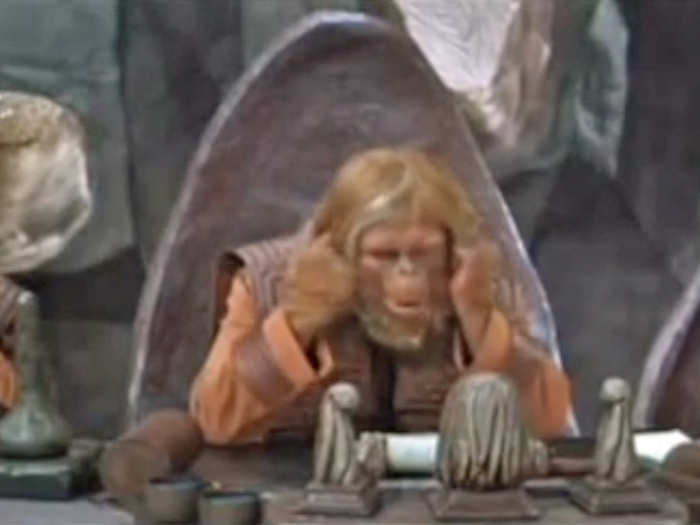 The original 1968 "Planet of the Apes" also snuck in a hidden reference by having three apes "see no evil, hear no evil, and say no evil" thus reenacting the "Three Wise Monkeys" pose.