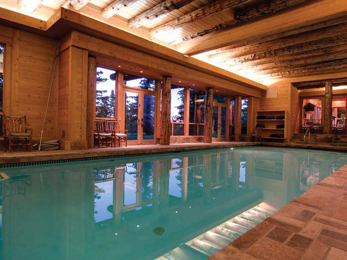 You can go swimming year round in this house.